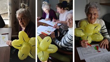 St David’s Day celebrations at Merthyr Tydfil care home